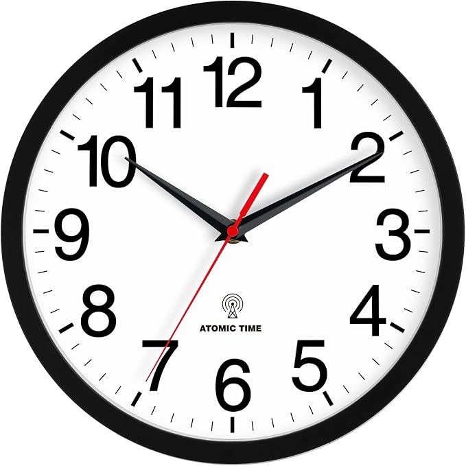 Rohioue Atomic Wall Clock, Modern 10 Inch Battery Operated Wall Clocks by RohioueWallClock