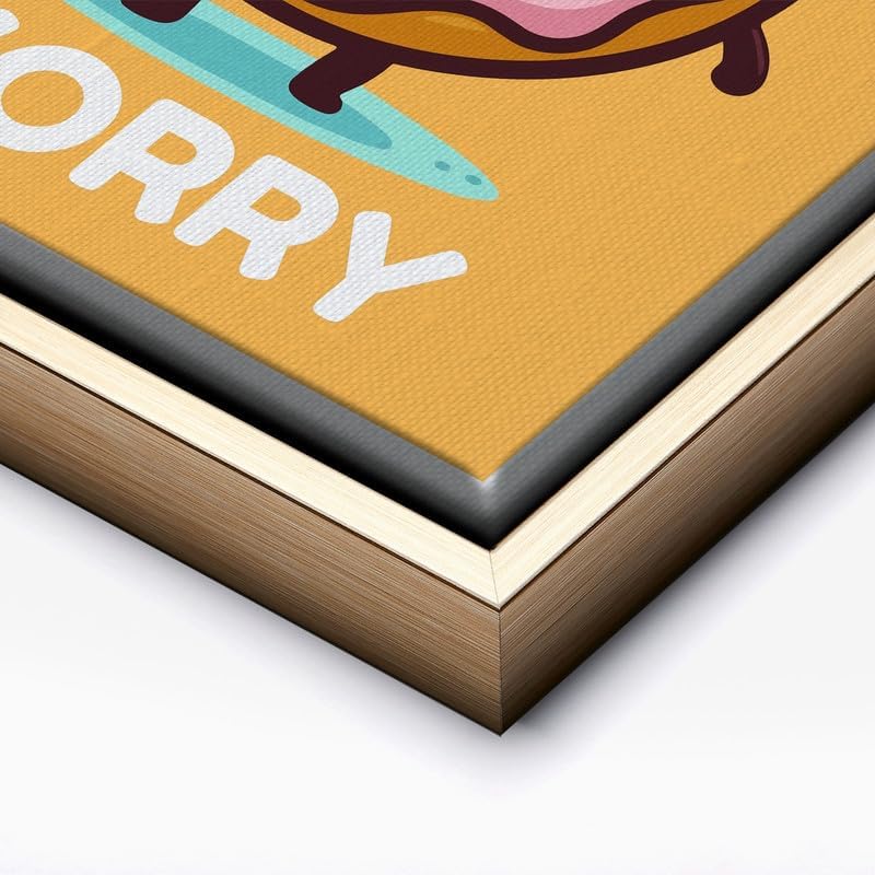 InkFlow Posters Donut Worry Canvas Poster - Image 2