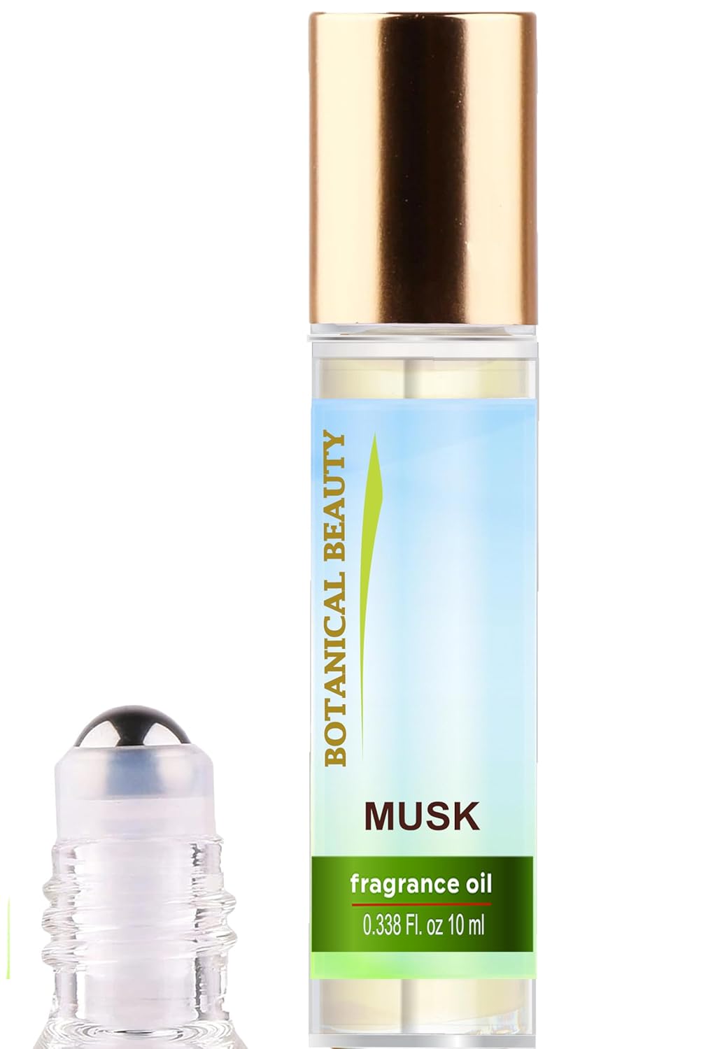 Botanical Beauty MUSK FRAGRANCE OIL ROLL-ON 0.338 FL OZ (10 ML) Rollerball Perfume, Alcohol-Free, Long Lasting