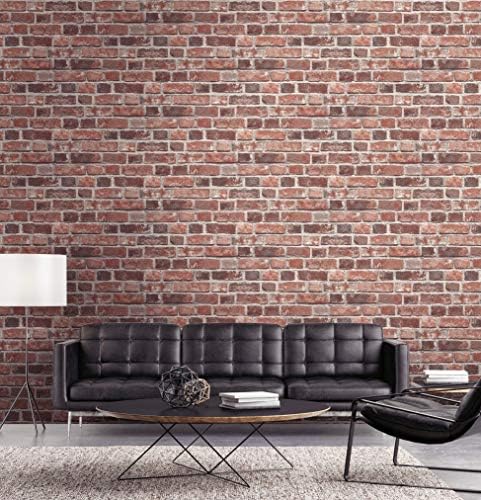 NextWall Distressed Faux Brick Peel and Stick Wallpaper - Image 6