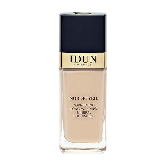 Nordic Veil Foundation - Full and Poreless Coverage, Long Lasting, Soft Matte Finish - Purified and Safe for Sensitive Skin - 314 Ylva - Medium Dark Neutral - 0.88 oz