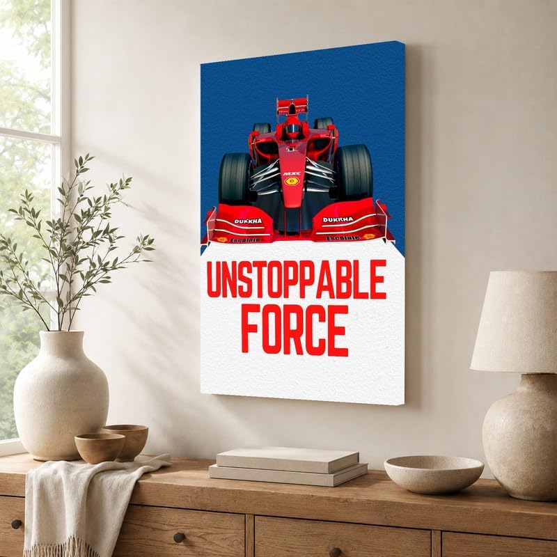 InkFlow Posters Racing Car Canvas Poster - Image 4