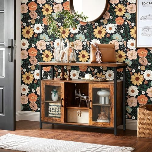 17.7" x 197" Vintage Floral Wallpaper Peel and Stick Boho Floral Contact Paper - Image 6