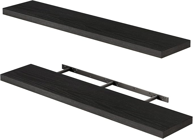 Fixwal Floating Shelves for Wall, Bathroom and Kitchen, Wall Shelves for Storage by Fixwal