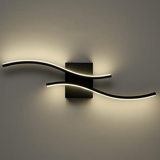 Modern Led Sconce Wall Lighting Indoor 24" Minimalist Industrial Black Wall by TENGIANTS