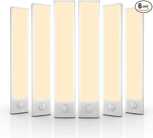 6 Pack Under Cabinet Lights Wireless, 32 LED Motion Sensor Light Indoor by AVEVA