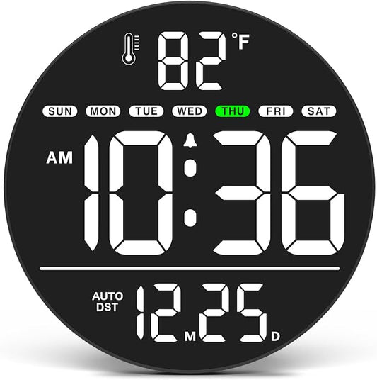 WallarGe Large Digital Wall Clock by WallarGe