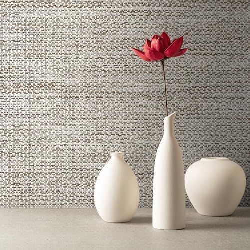 Ansehan Wallcovering W1322 Oxford Collection 36" W x 8 Yard L, Natural Paper - Image 3