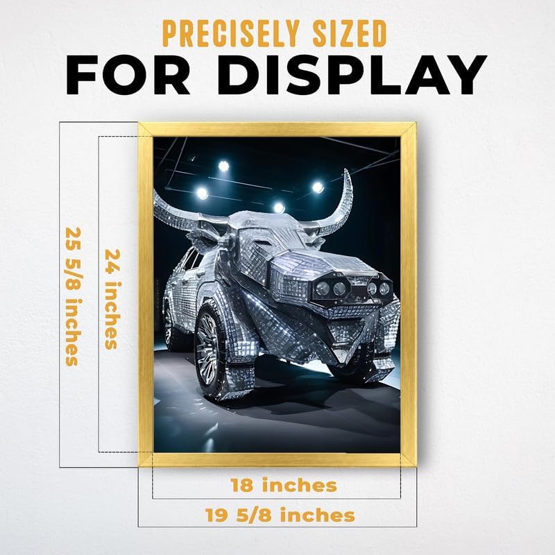 InkFlow Posters Diamond Car Canvas Poster - Image 3