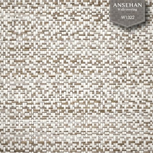 Ansehan Wallcovering W1322 Oxford Collection 36" W x 8 Yard L, Natural Paper - Image 2