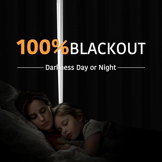 RYB HOME 100% Blackout Room Divider Curtains - Image 3