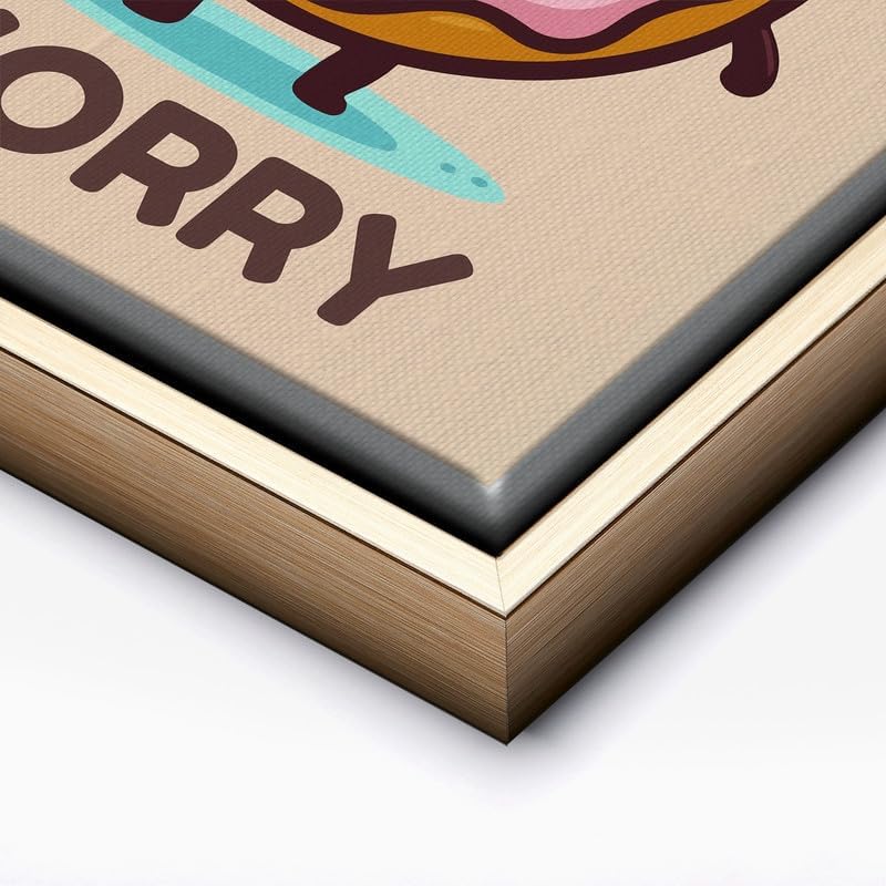 InkFlow Posters Donut Worry Canvas Poster - Image 2