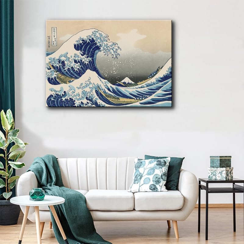 weiyiart The Great Wave off Kanagawa by Katsushika Hoki Classic Art - Image 7