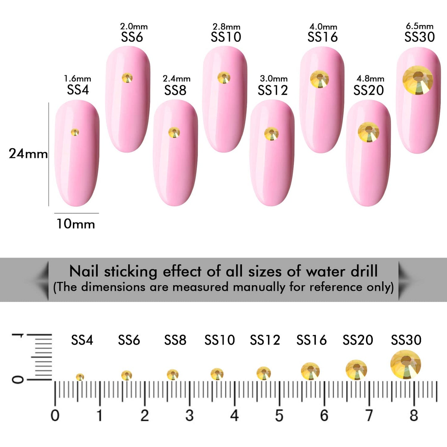 1440Pcs Metallic Sunshine Crystal Rhinestones,Glass Flatback Rhinestones Gemstones for Nail Face Makeup Art Crafts Clothes Decoration-(SS12,Metallic Sunshine)