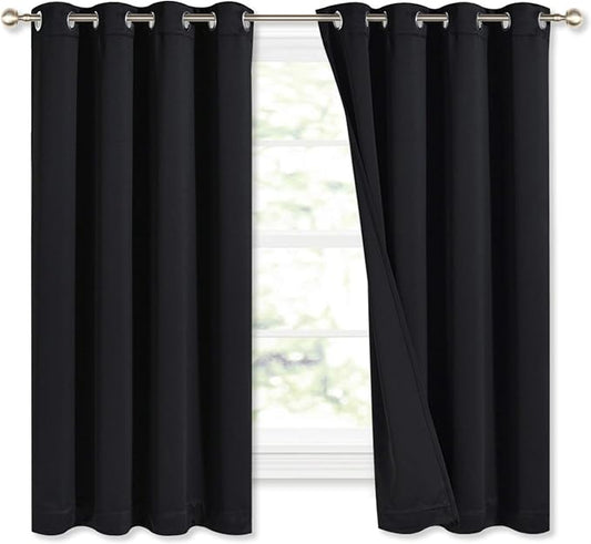 NICETOWN Complete 100% Blackout Curtains, Thermal Insulated Energy Efficiency by NICETOWN