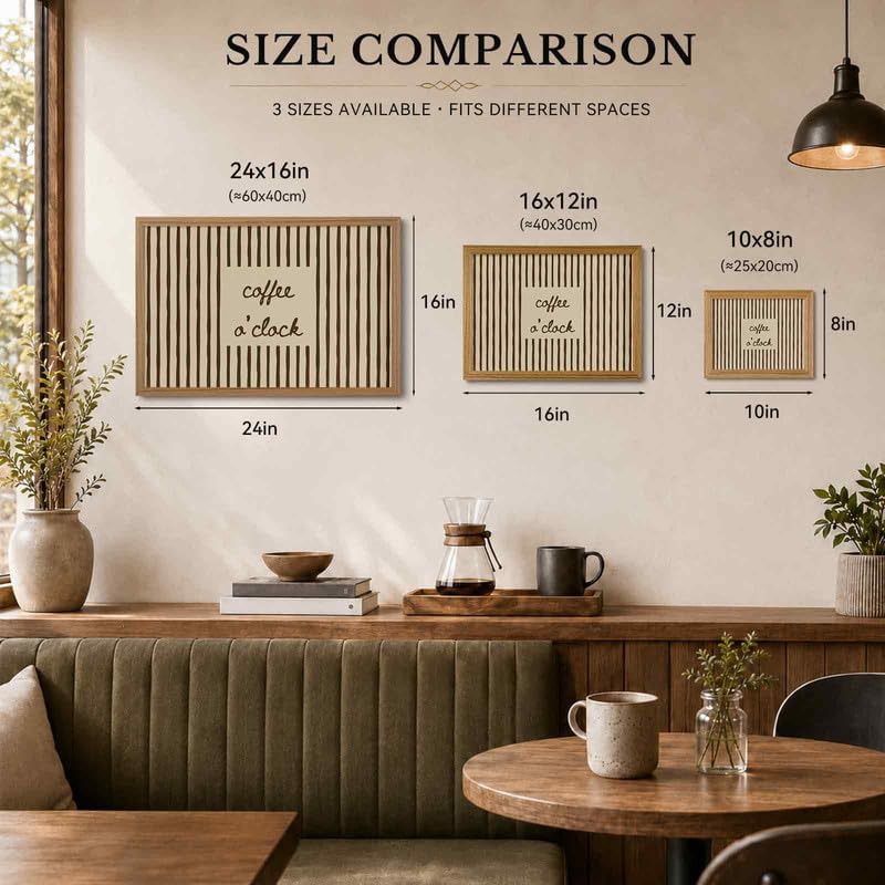 SEYSHUI Framed Coffee Wall Art Kitchen Picture Wall Decor 16x24in - Image 7