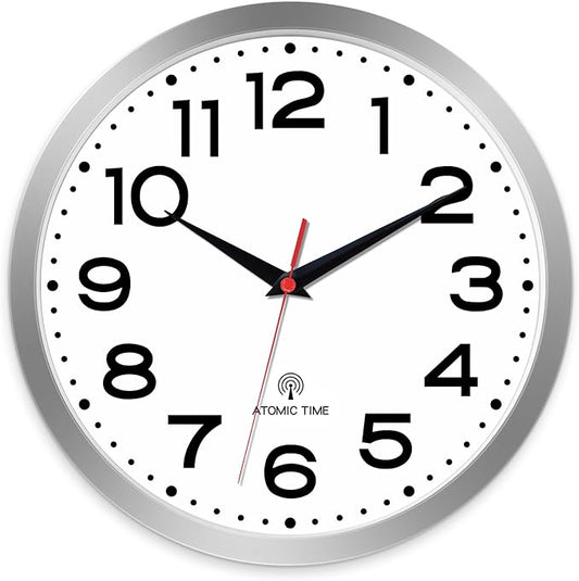 Roymnie Atomic Wall Clock 14 Inch, Modern Clock Battery Operated Classic Analog by Unknown