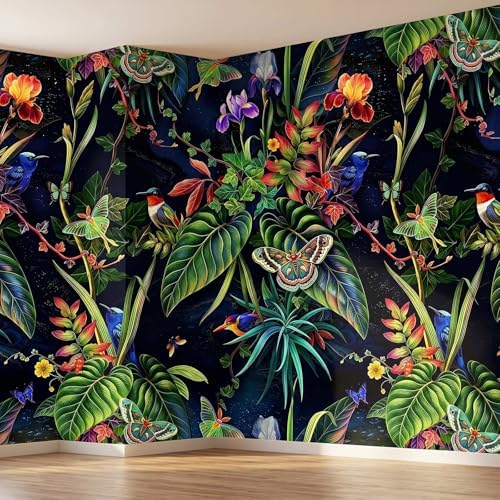 Bormia Botanical Peel and Stick Wallpaper Tropical Leaf Jungle Wall Murals - Image 3