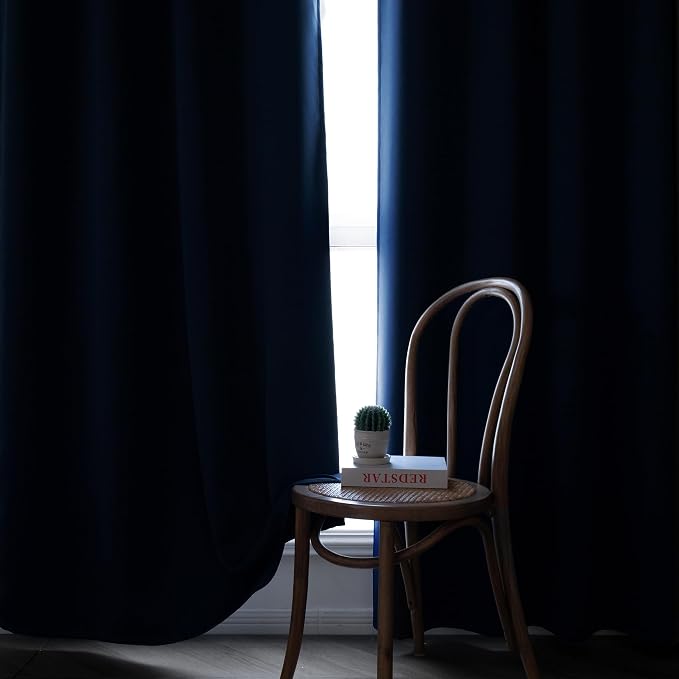 IGEMAEVE Blackout Curtains 90 Inch Length 2 Panels Set, Rod Pocket Energy - Image 7