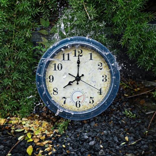 Wall Clock Battery Operated Silent Small Rustic Wall Clocks - Image 6