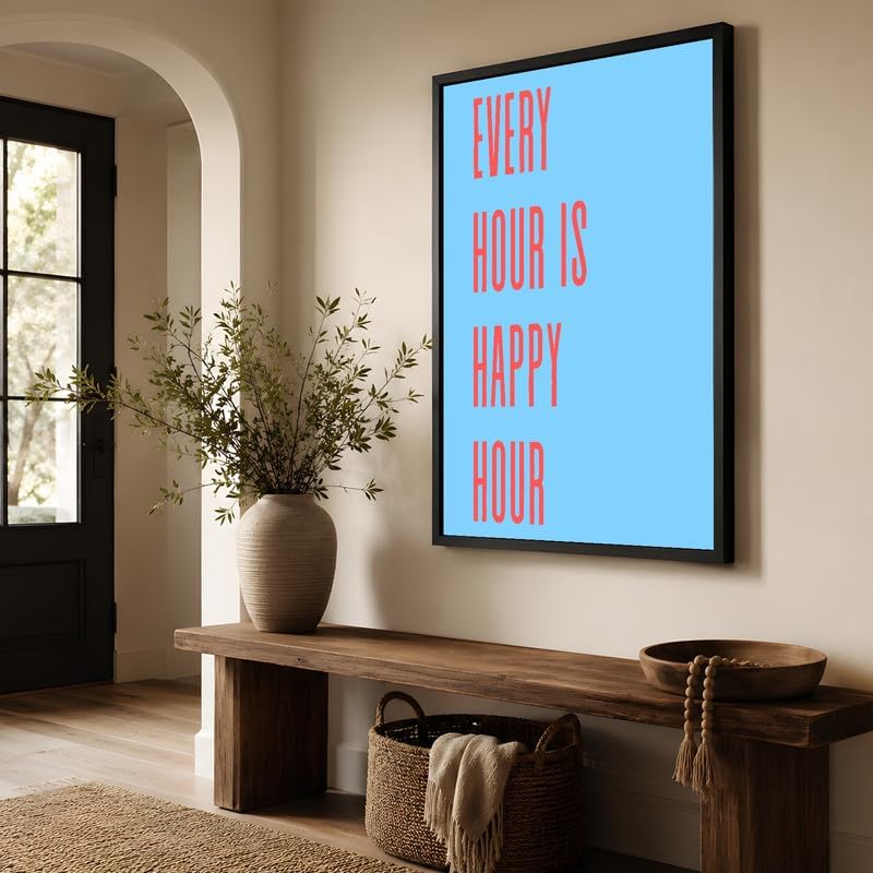 InkFlow Posters Every Hour Happy Hour Canvas Poster - Image 3
