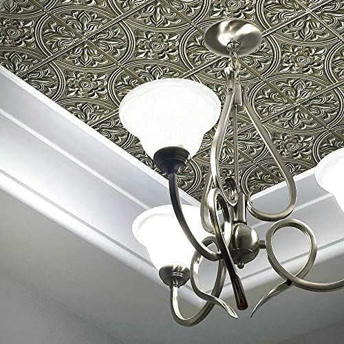 RoomMates StickTiles Gold Tin Peel and Stick Tile Backsplash - Image 5