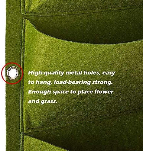 Hanging Planting Grow Bags, 64 Pockets Hanging Vertical Wall Planter Wall - Image 4