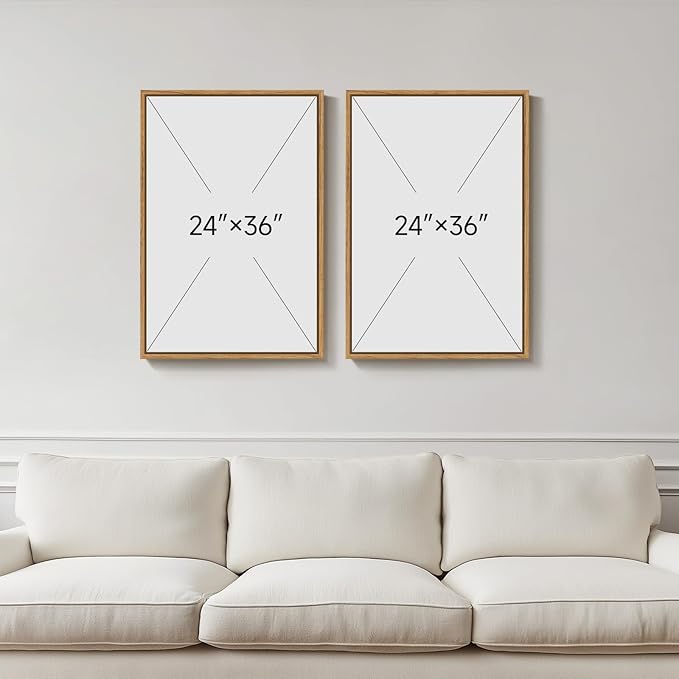 Large Framed Botanical Moon Wall Art - Image 3
