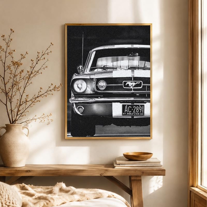 InkFlow Posters Vintage Car Photography Canvas Poster - Image 3