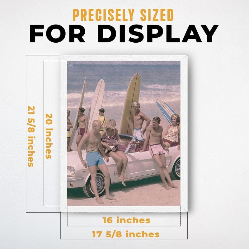 InkFlow Posters Surfers on a Beach Canvas Poster - Image 3