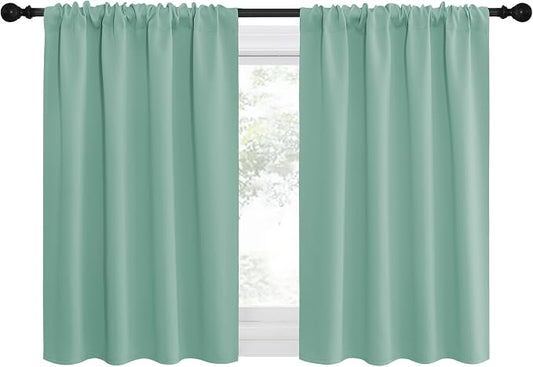 NICETOWN 2 Panels Blackout Curtains, Rod Pocket Thermal Insulated Drapes by NICETOWN