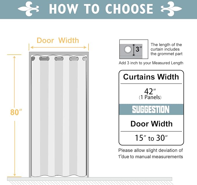 ChrisDowa Blackout Door Curtains - Image 7