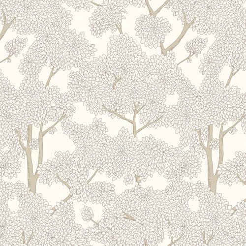 JiffDiff Tree Wallpaper Peel and Stick Jungle Wall Paper Forest Mural Stick on by wallpaper