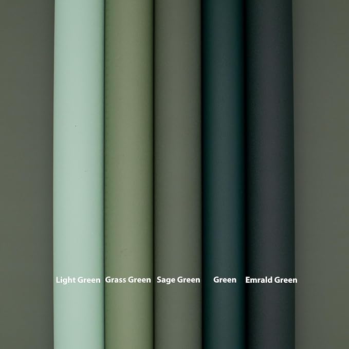Yancorp Matte Green Contact Paper Peel and Stick Wallpaper Removable Solid - Image 7