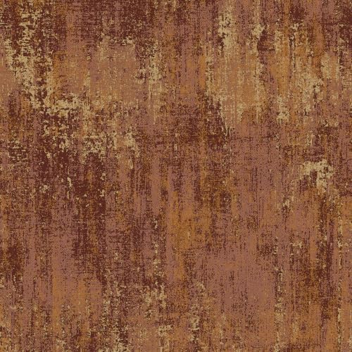 Vintage Metallic Peel and Stick Wallpaper 17.3" x 120" Brick Red Gold by wallpaper
