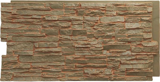 EverStone Canyon Ridge Faux Stone Panel, 45 3/4"W x 24 1/2"H x 1 1/4"D by EkenaMillwork