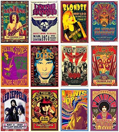 Woonkit Vintage Rock Band Posters by woonkit