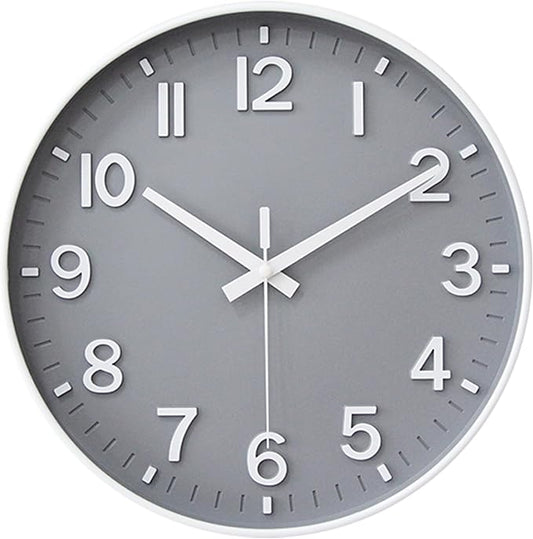 HZDHCLH Wall Clocks Battery Operated, Wall Clock Gray, 14 inch Wall Clock by HZDHCLH