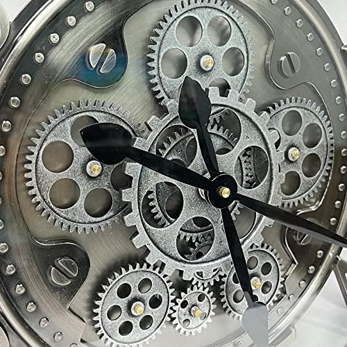 Real Moving Gears Wall Clock Large Modern Metal Clocks - Image 3