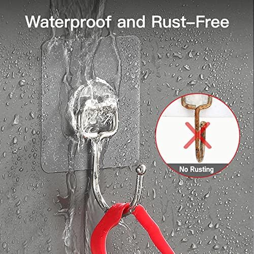 12 Pack Large Adhesive Hooks for Hanging Heavy Duty 44 lb - Image 3