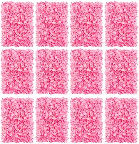 BLOSMON Pink Flower Wall Panel Backdrop Decor, 24 x 16 Inch by Blosmon