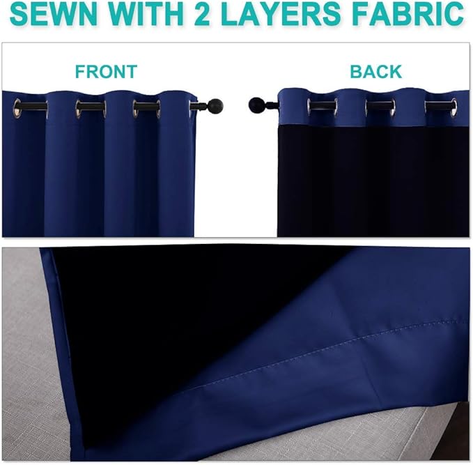 NICETOWN Extra Long Truly Blackout Drapes - Image 5