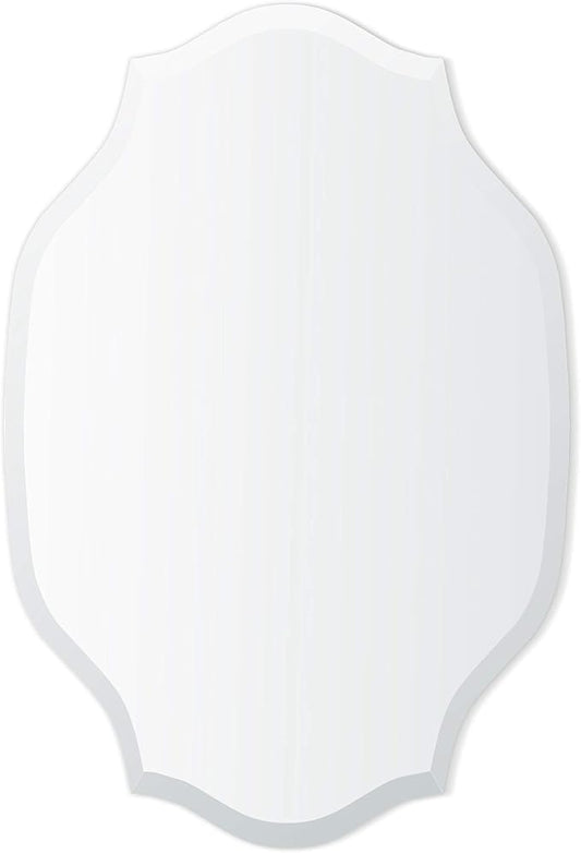 Better Bevel Frameless Oval Mirror | 24" x 36" Bathroom Wall Mirror w/Beveled by Better+Bevel