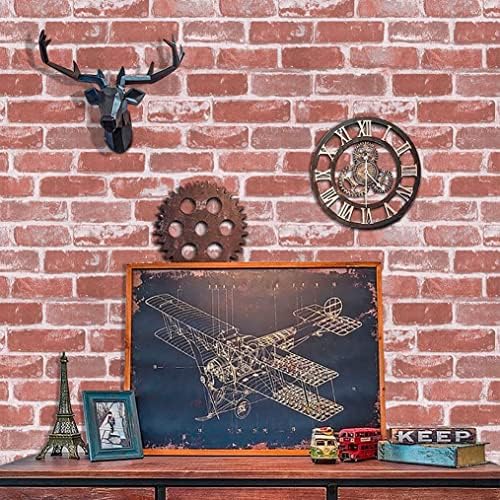 Timeet Red Brick Wallpaper 17.7"×393.7" Peel and Stick Wallpaper Faux Brick - Image 6