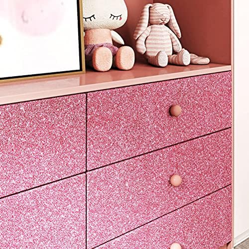 FunStick Glitter Pink Contact Paper 15.8"x240" Glitter Peel and Stick Wallpaper - Image 3