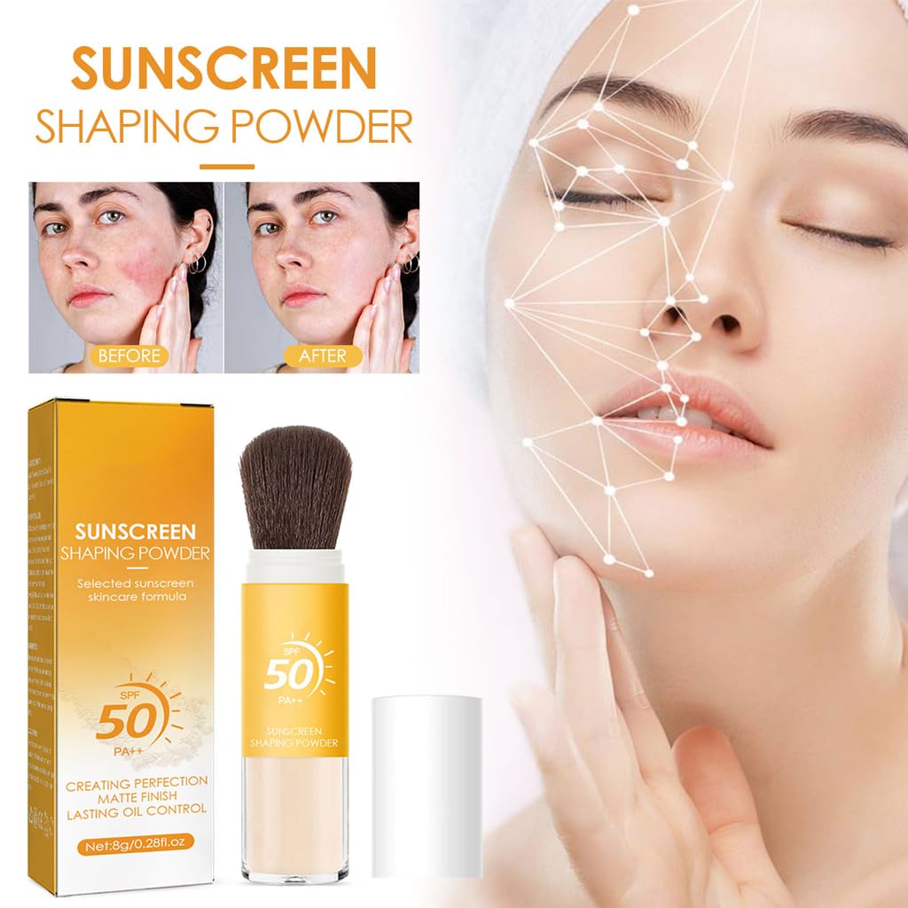 Mineral Sunscreen Setting Powder, Face Powder, Translucent Oil Control Natural Matte Finish, Lightweight Long Lasting Smooth Breathable for All Skin