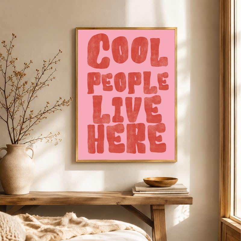 InkFlow Posters Cool People Live Here Canvas Poster - Image 4