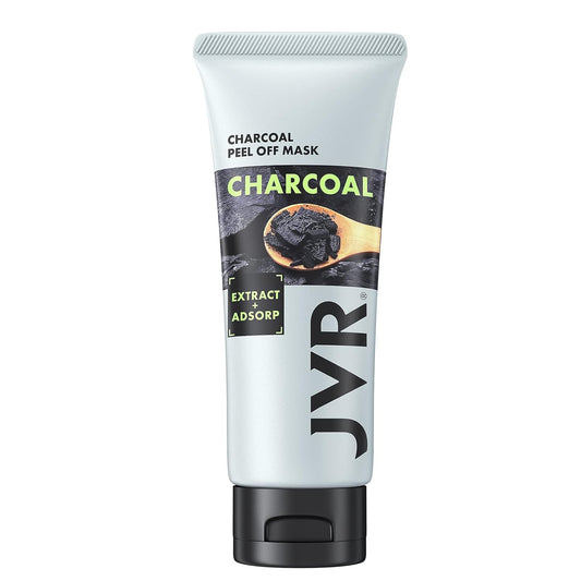 JVR Peel Off Face Mask, Blackhead Remover Mask for Men, Charcoal Peel Off Black Mask, Facial Mask Purifying and Deep Cleansing for All Skin Types 2.12 OZ
