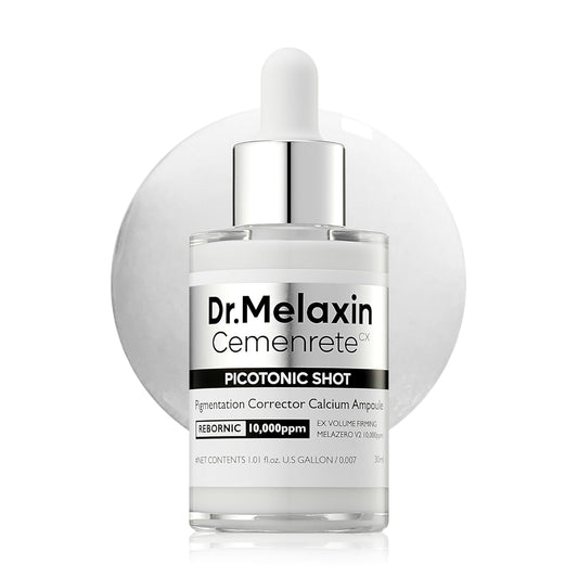 Cemenrete Picotonic Shot Calcium Ampoule for Even Skin Tone & Skin Clarity, 1.01 fl.oz.