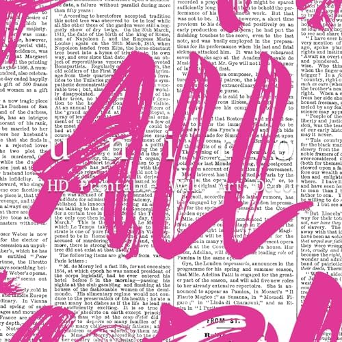 uniro What If It All Works Out Newspaper Print Vintage Trendy Wall Art Cute - Image 7